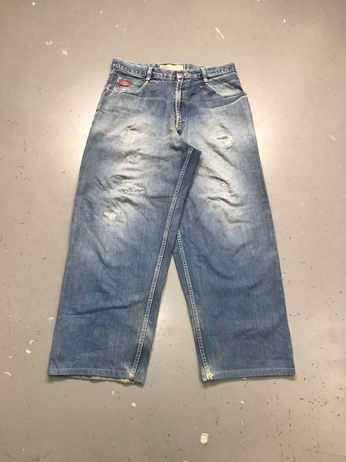 Dickies Vintage dickies big daddy embroidered damaged straight denim Size US 36 / EU 52 - 2 Thumbnail