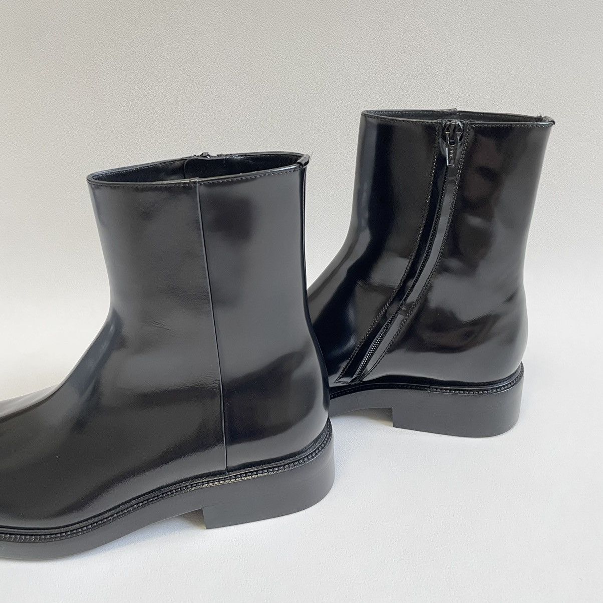 Balenciaga Black Leather ‘LED Curve’ Light Up Boots Size US 9 / EU 42 - 5 Thumbnail