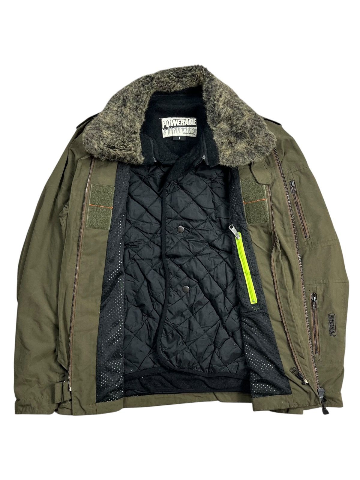 Isamu Katayama Backlash 2000s Powerage - Fur Collar Rider Cargo Jacket Size US M / EU 48-50 / 2 - 6 Thumbnail
