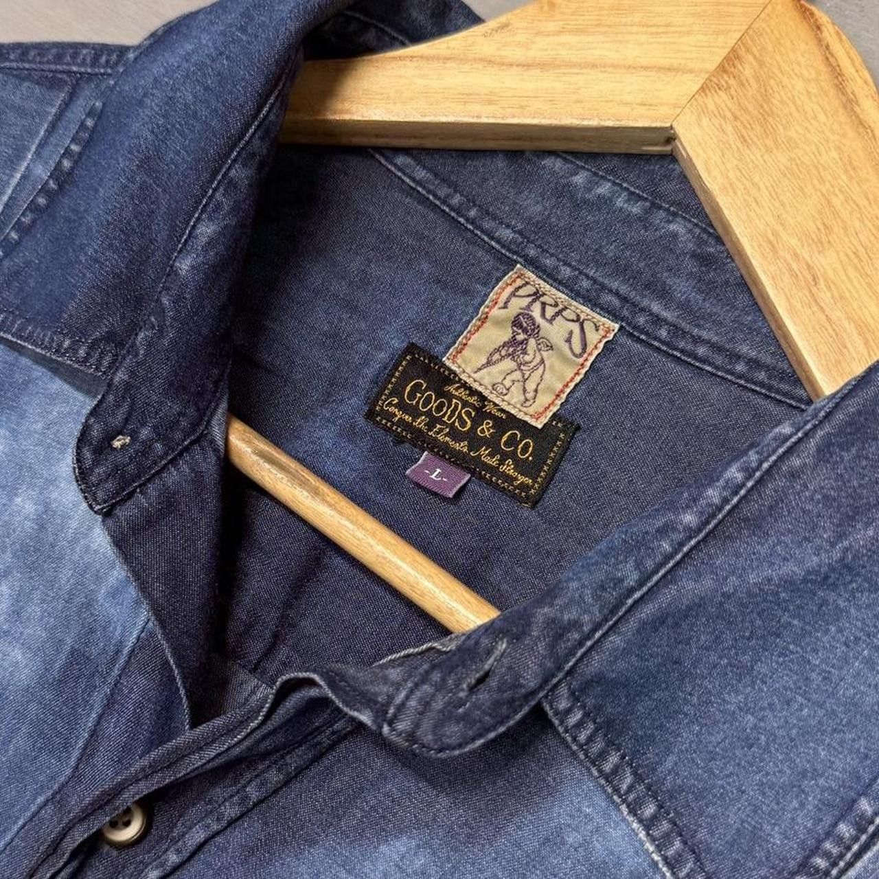 Prps PRPS Co Blue Denim Button Up Streetwear Faded Shirt Large Size US L / EU 52-54 / 3 - 2 Thumbnail