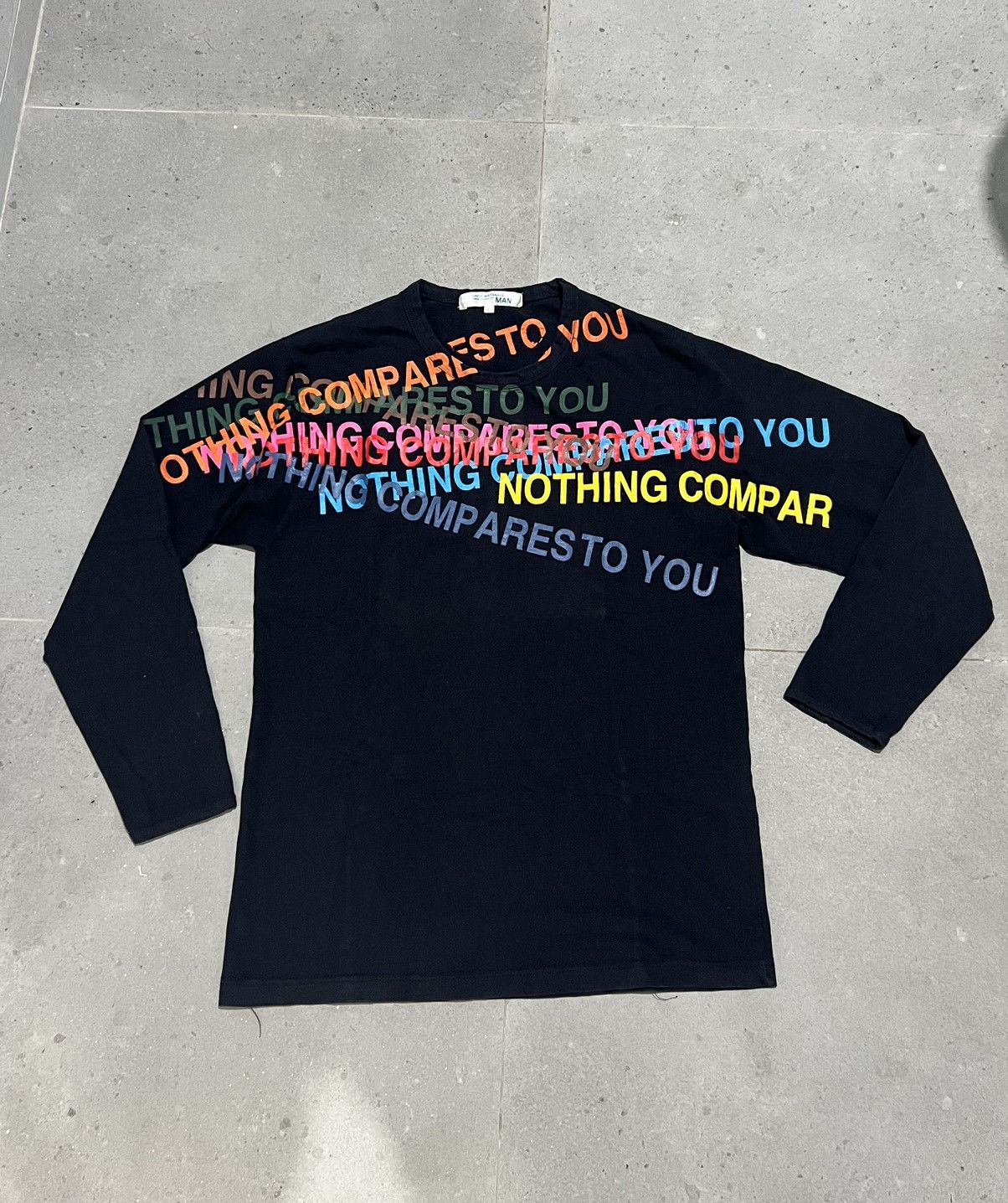 Comme des Garcons × Junya Watanabe SS02 Junya Watanabe Poem Nothing  Compares To You Tee Shirt | Grailed