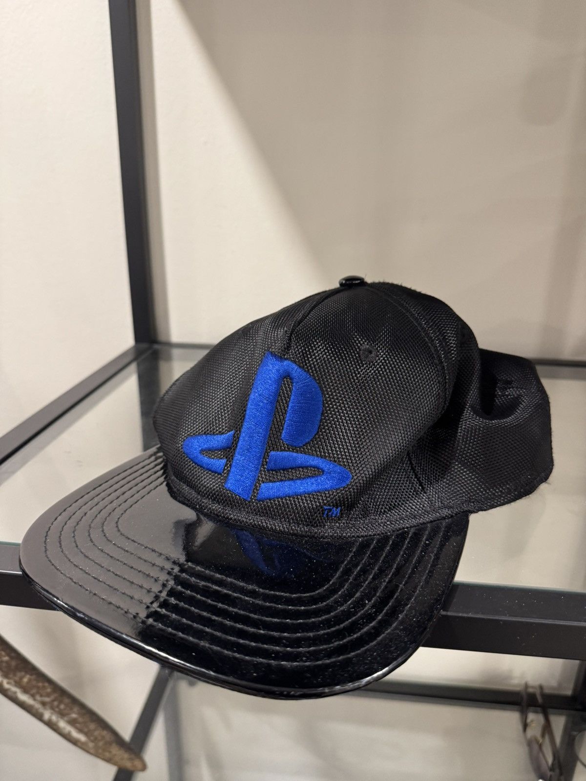 Playstation Vintage Playstation Imitation Leather Bill Snapback Hat PS1 Size ONE SIZE - 4 Thumbnail
