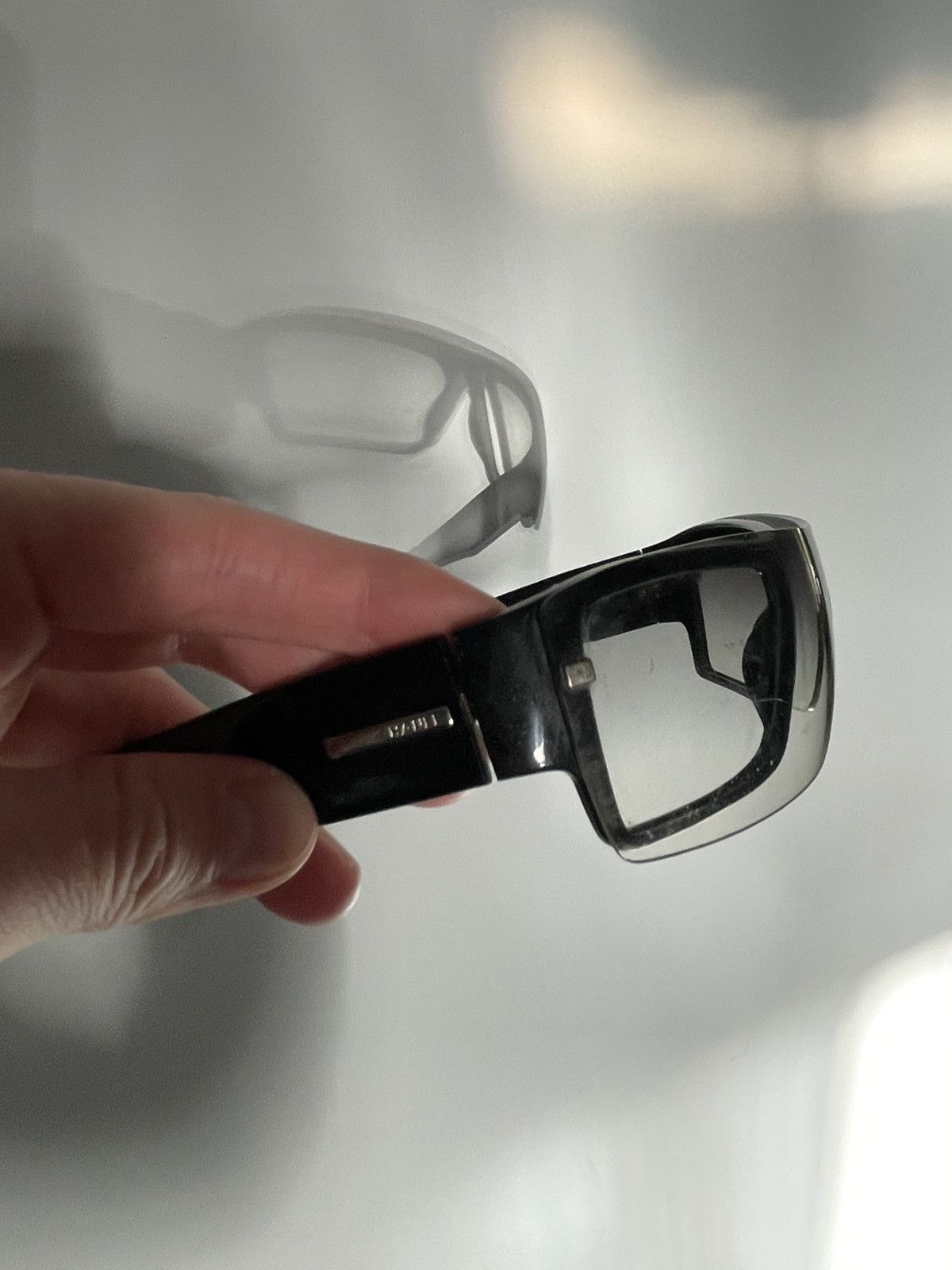 Chanel × Vintage CHANEL SUNGLASSES 5092 LOGO Black Wrap Metal Vintage Iconic Size ONE SIZE - 2 Thumbnail