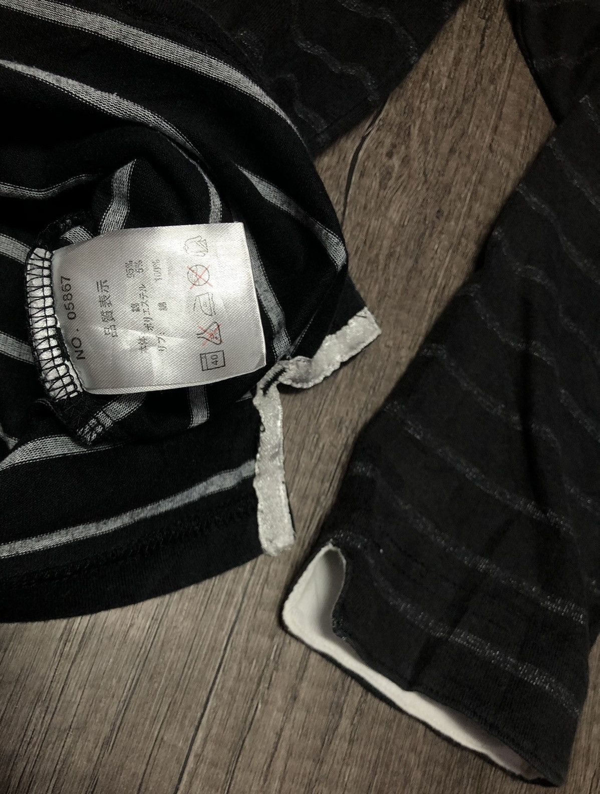 Designer × Vintage × Yohji Yamamoto Sacsny Y'saccs Y's Yohji Yamamoto Long Sleeve Tee Shirt Size US M / EU 48-50 / 2 - 18 Thumbnail