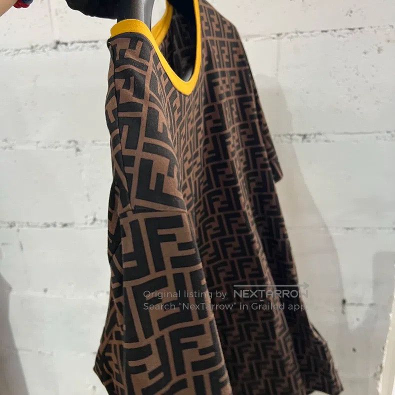 Fendi Fendi Brown old flower full print short-sleeved T-shirt, c Size US S / EU 44-46 / 1 - 2 Thumbnail