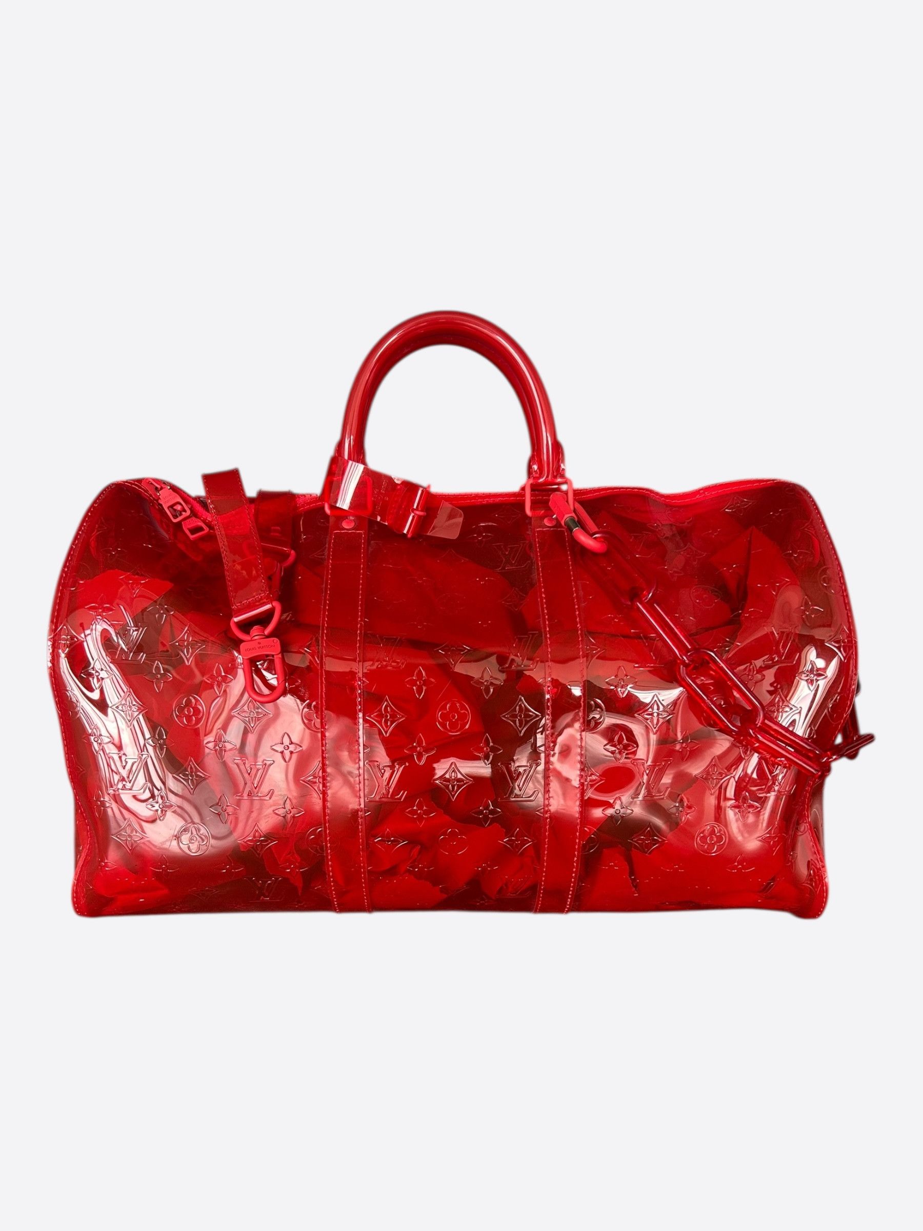 Louis Vuitton Louis Vuitton Red Prism Keepall 50 Size ONE SIZE - 1 Thumbnail