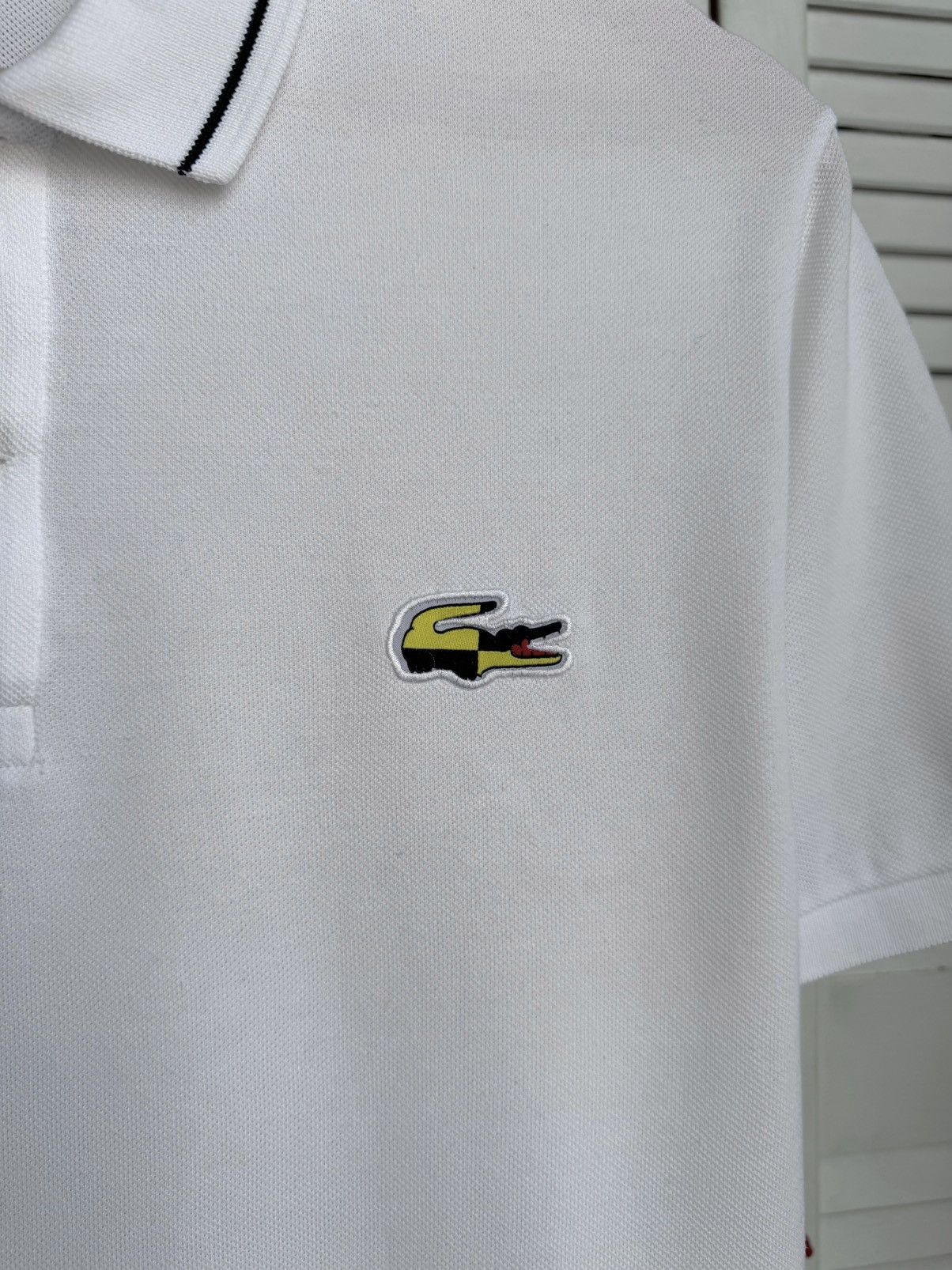 Lacoste Lacoste Polo Shirt White Regular Fit Graphic Logo Size US L / EU 52-54 / 3 - 6 Thumbnail