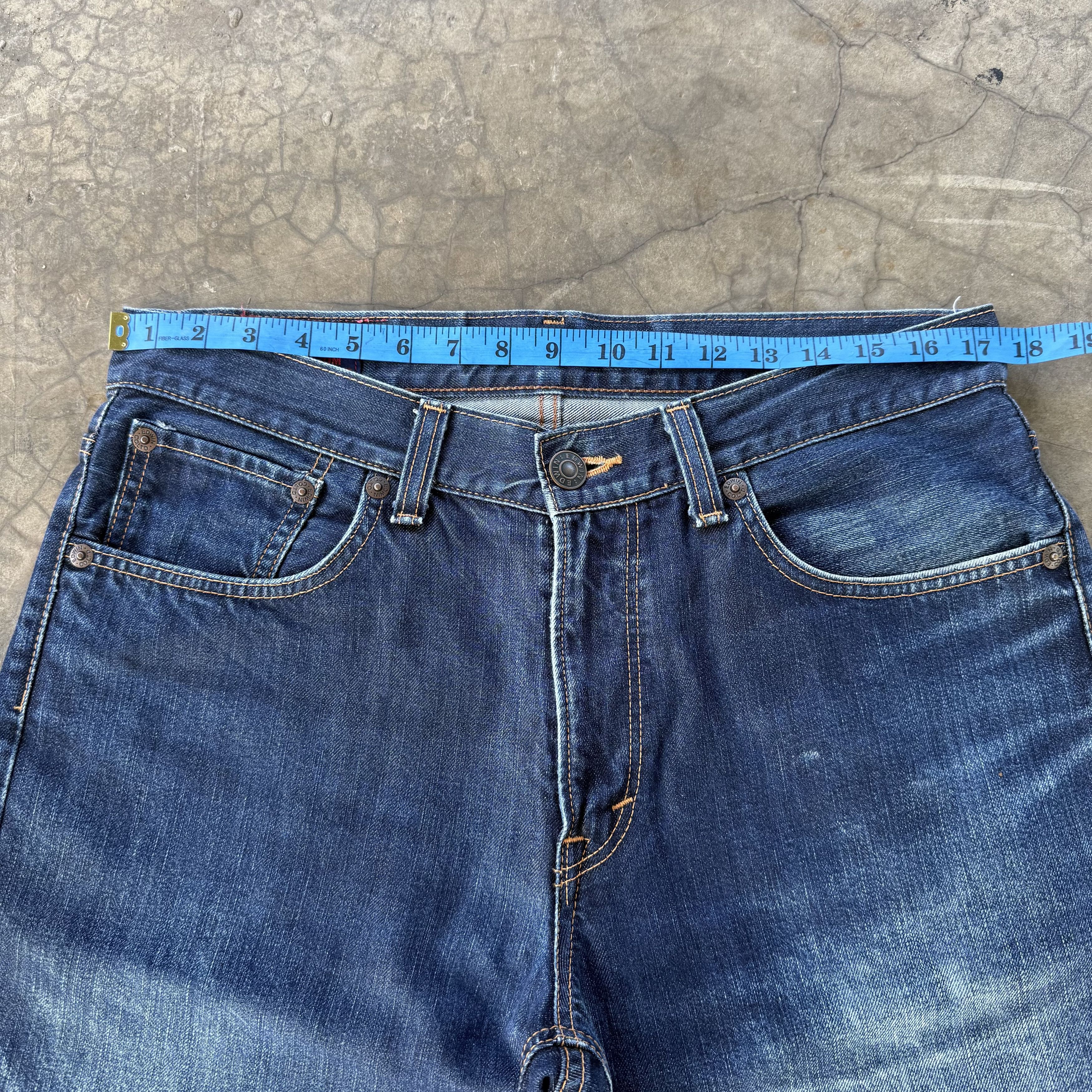 Edwin W35 Vintage Edwin Faded Mud Washer Denim Jean Pants Size US 35 - 4 Thumbnail