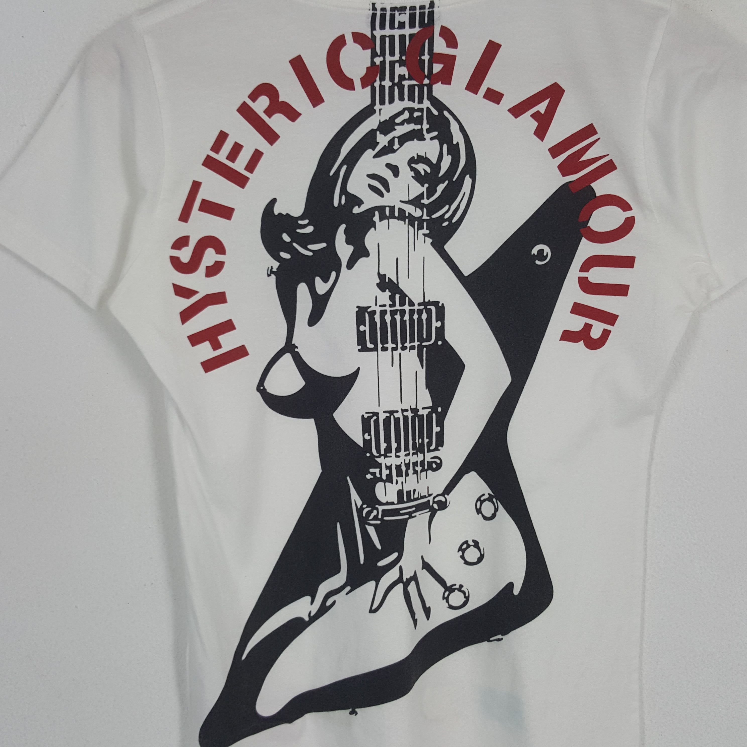 Hysteric Glamour × Japanese Brand × Vintage Vintage Hysteric Glamour Japanese Brand Guitar Art Tshirt Size US XS / EU 42 / 0 - 2 Thumbnail