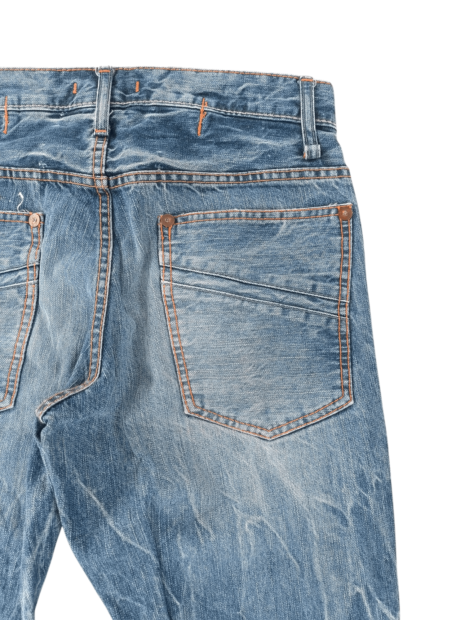 If Six Was Nine × Japanese Brand FLARED💥JAPANESE BRAND BLUE WAY THUNDER FADED DENIM 🟦 E188 Size US 30 / EU 46 - 17 Thumbnail
