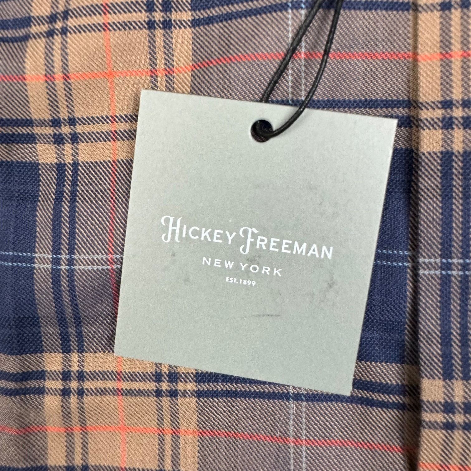 Hickey Freeman NEW Hickey Freeman Men's Flannel Button Flannel Shirt Blue/ Size US L / EU 52-54 / 3 - 3 Thumbnail