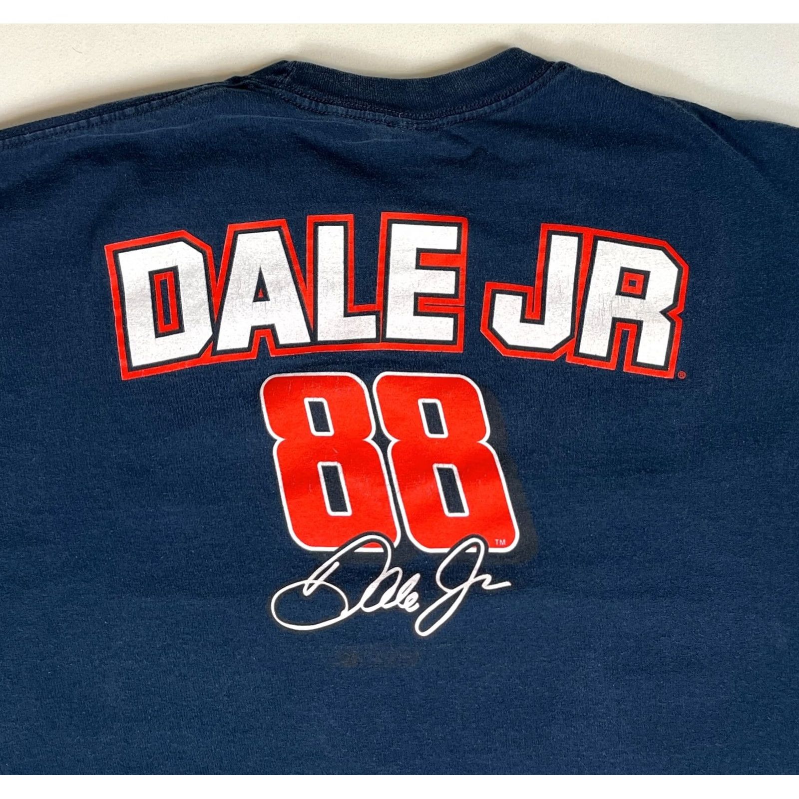Chase Authentics Nascar Dale Jr. #88 T-Shirt Chase Authentics Double-Sided Sz 2XL Navy Blue Men's 2XL Size US XXL / EU 58 / 5 - 4 Thumbnail