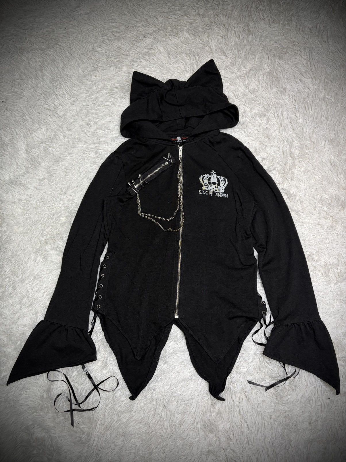 Seditionaries Rare Blood Storm vampire hoodie lace up Size US M / EU 48-50 / 2 - 1 Thumbnail