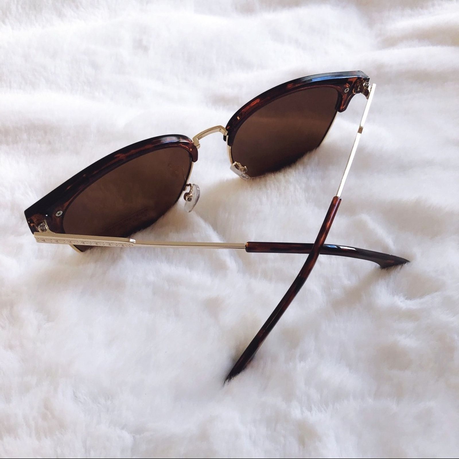 Other Madox Tortoise Brown Retro Sunglasses Size ONE SIZE - 6 Thumbnail