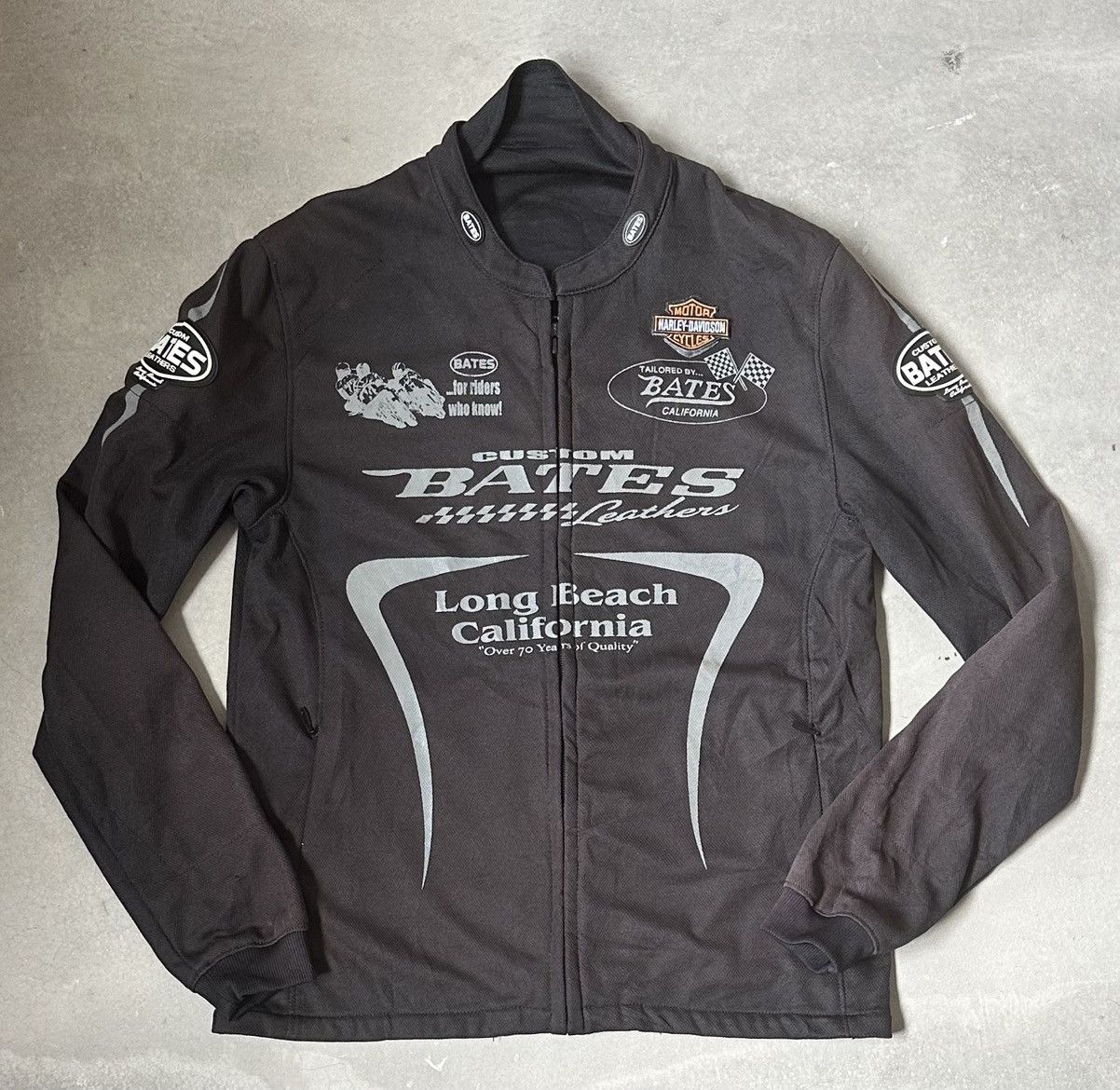 Vintage VINTAGE CUSTOM BATES LEATHER MOTORCYCLE JACKET Size US M / EU 48-50 / 2 - 1 Thumbnail