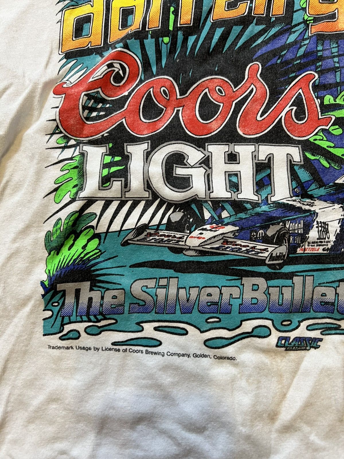 Vintage Vintage 90s Coors Light Silver Bullet Promo Graphic T Shirt Size US XL / EU 56 / 4 - 4 Thumbnail