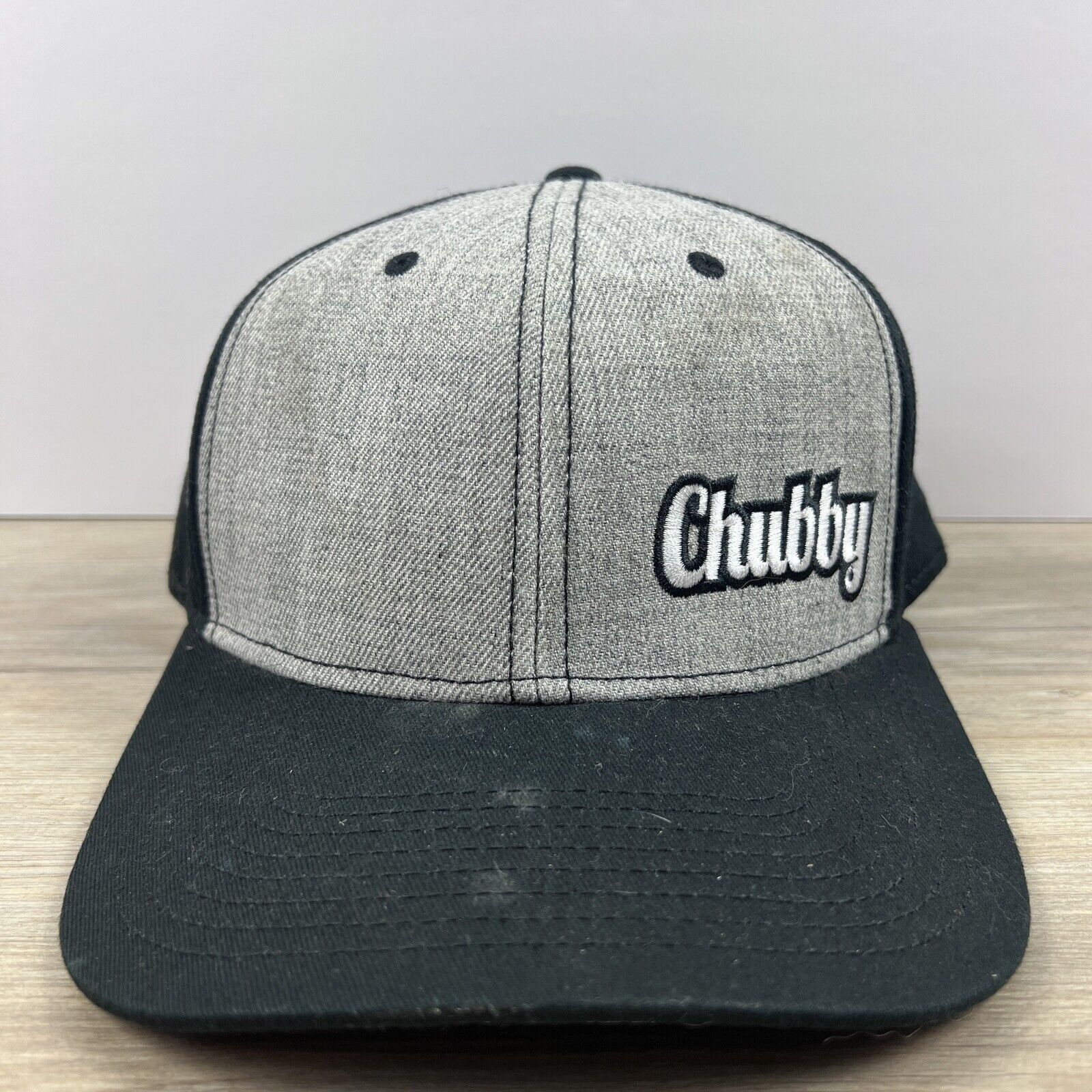 Other Chubby Hat Chubby Snapback Hat Gray Adjustable Hat Adult Fit Size ONE SIZE - 5 Thumbnail