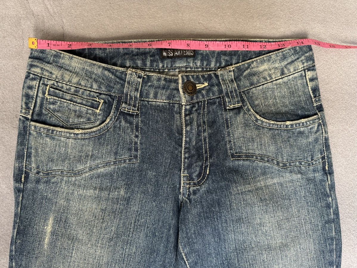 Japanese Brand FLARE Miss Artemis Tribal Design Low Rise Denim Size US 28 / EU 44 - 3 Thumbnail