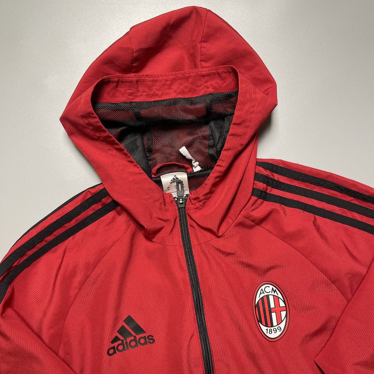 Adidas × Vintage AC MILAN ADIDAS 2017/2018 FOOTBALL SOCCER ANTHEM TRACK TOP Size US M / EU 48-50 / 2 - 3 Thumbnail