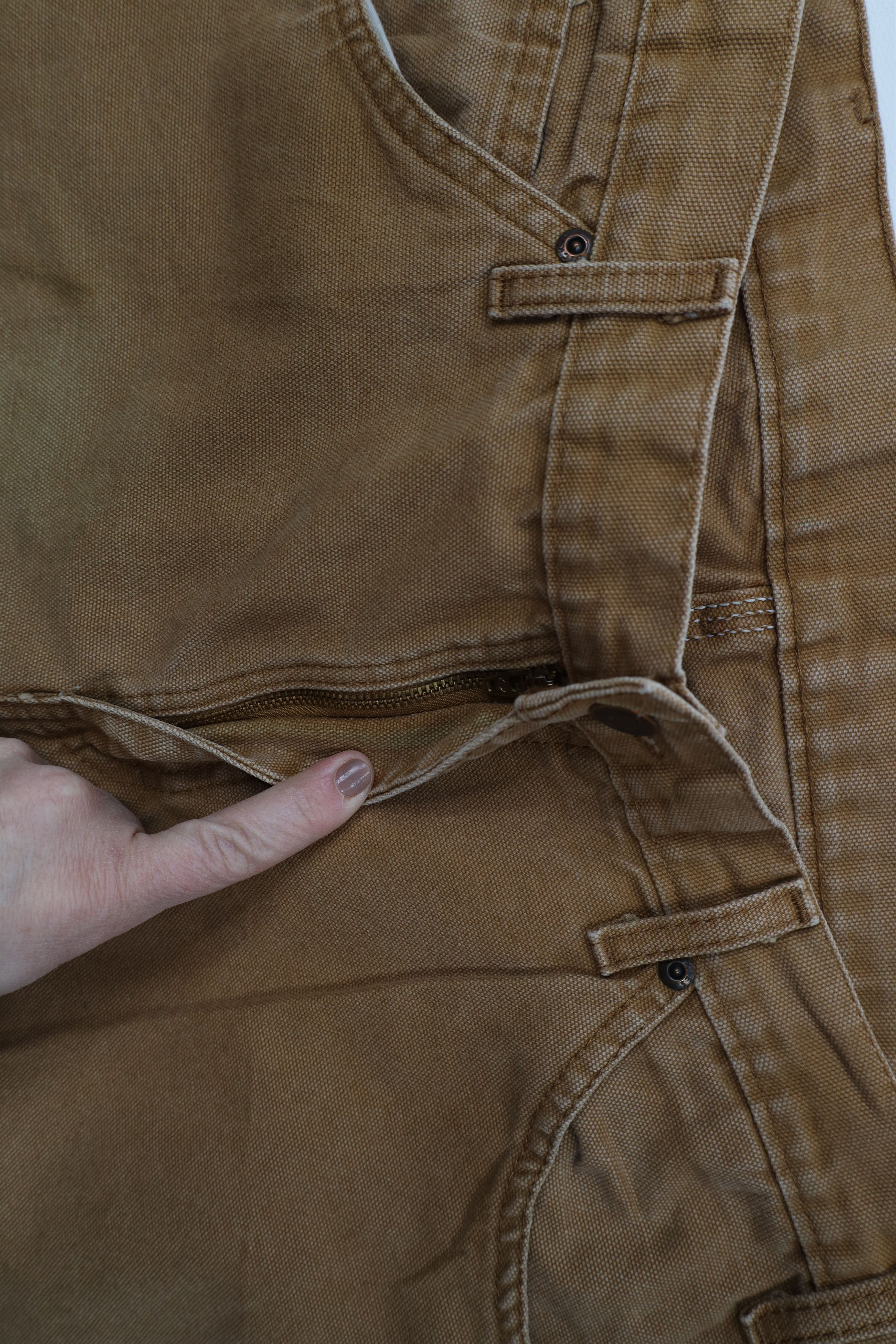 Dickies Vintage Y2K Dickies Wide Leg Dungaree Pants Duck Brown Size US 34 / EU 50 - 9 Thumbnail