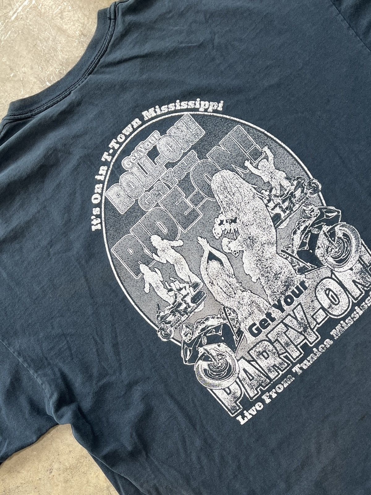 Vintage Vintage Tunica Mississippi Ride Out Motorcycle Tee XXL Size US XXL / EU 58 / 5 - 4 Thumbnail