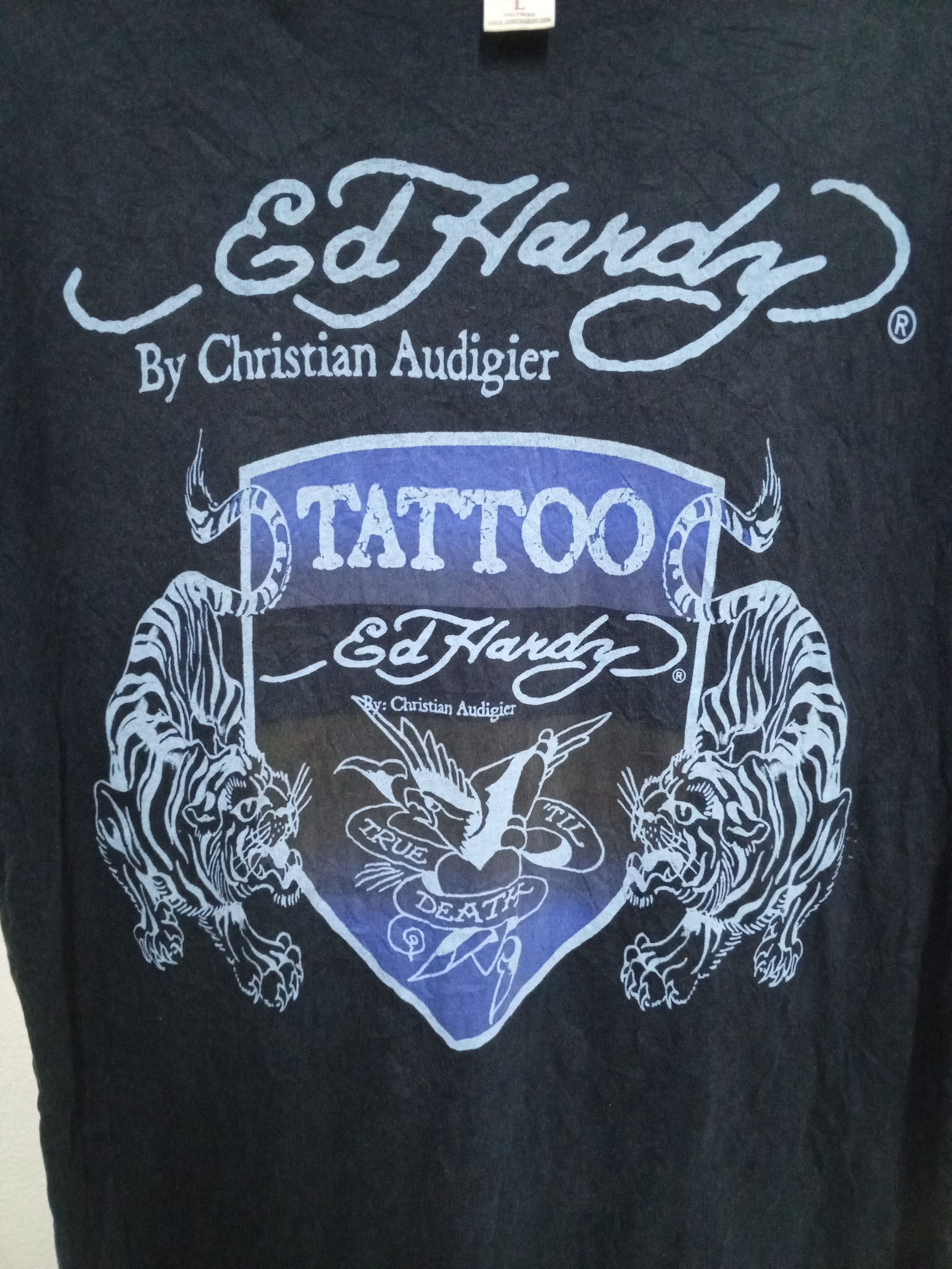 Christian Audigier Ed Hardy × Christian audigier tattoo 2 tiger rare Size US L / EU 52-54 / 3 - 7 Thumbnail