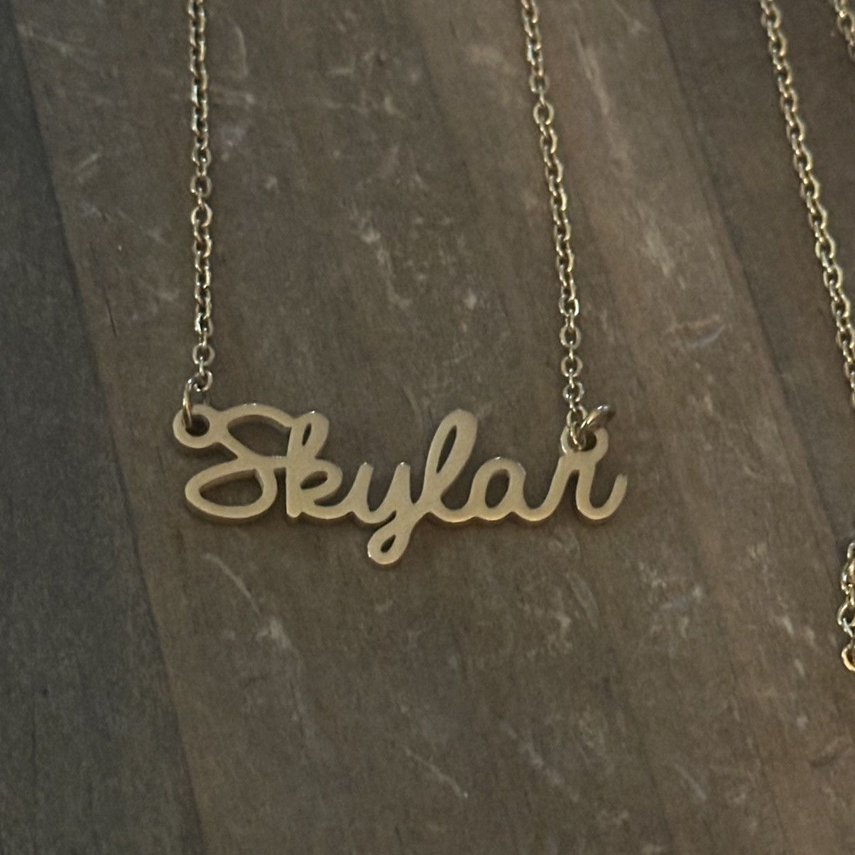 Other Gold tone Skylar name plate necklace Size ONE SIZE - 3 Thumbnail