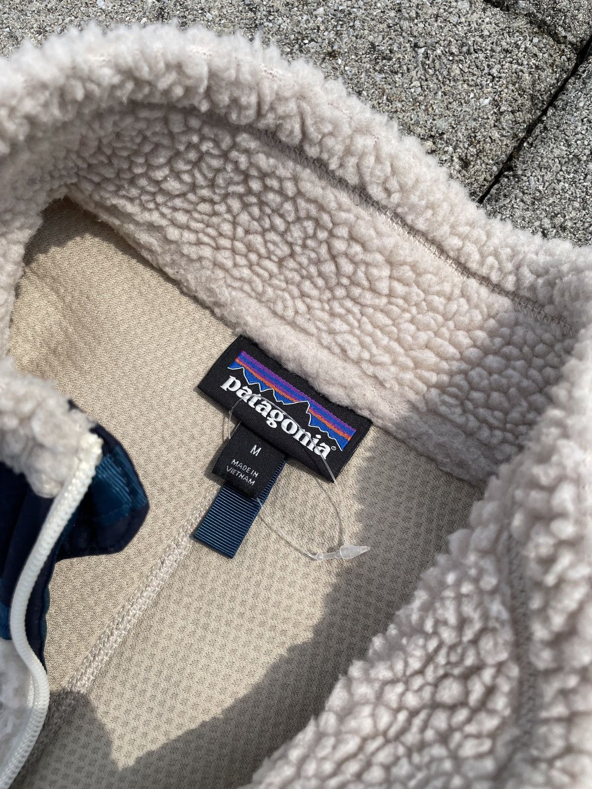 Patagonia Patagonia Deep Pile Retro X Fleece Jacket Cream Blue Medium Size US M / EU 48-50 / 2 - 3 Thumbnail