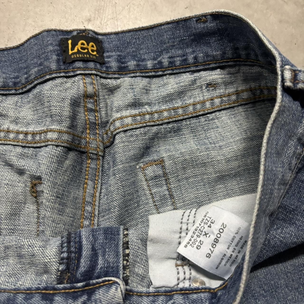 Japanese Brand × Vintage Crazy Vintage Y2K:2000s Grunge Medium Wash Denim Jeans! Size US 33 - 8 Thumbnail