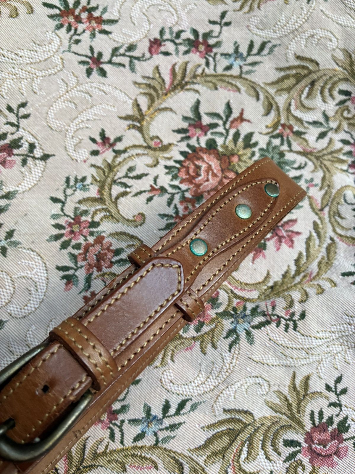 Other HANDMADE THICK VEGETAL TANNED LEATHER WESTERN BELTS Size 32 - 6 Thumbnail
