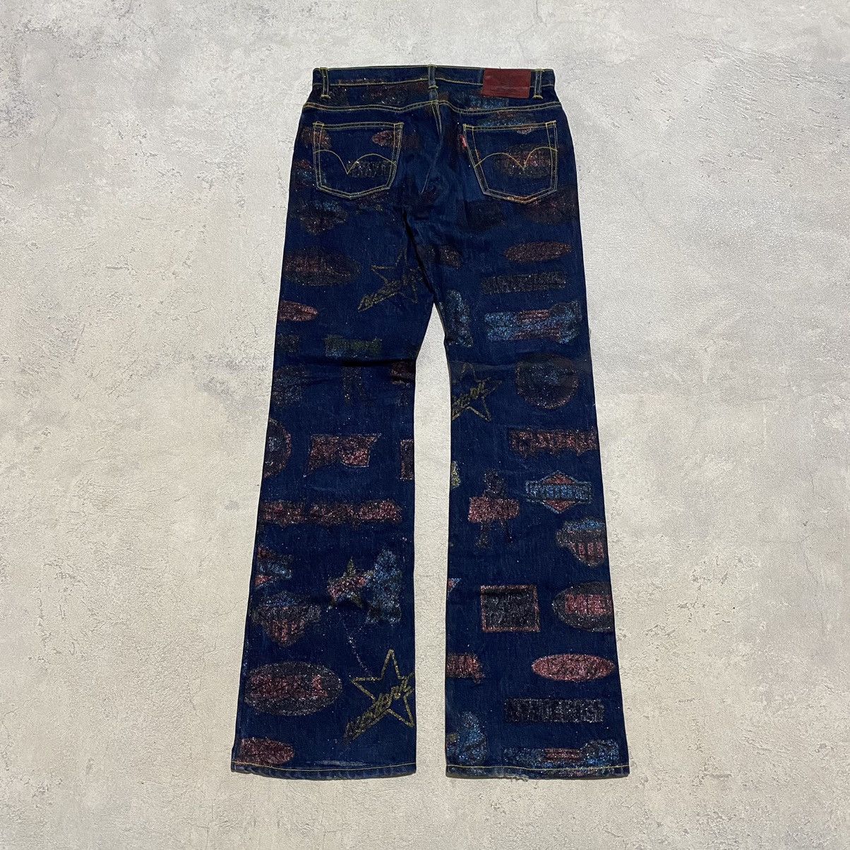 Hysteric Glamour Hysteric Glamour Fullprinted Logo Kinky Jeans Size US 30 / EU 46 - 2 Thumbnail