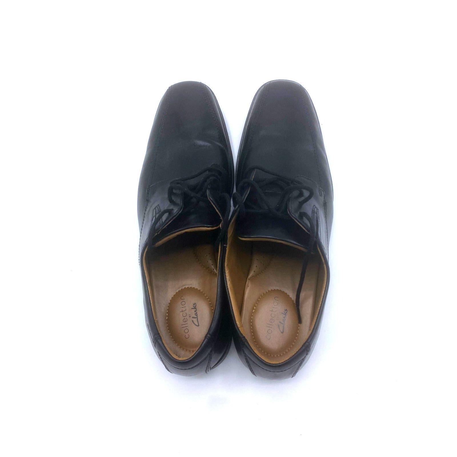 Clarks Clarks Tilden Plain II Mens Shoes 11.5W Wide Black Leather Size US 11.5 / EU 44-45 - 15 Thumbnail
