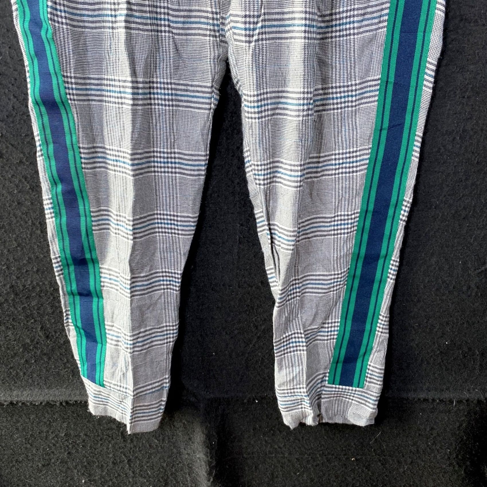 Zara Zara Basic Womens Pants Gray Micro Plaid Mid Rise Z1975 Ankle Stretch Small Size 28" / US 6 / IT 42 - 3 Thumbnail