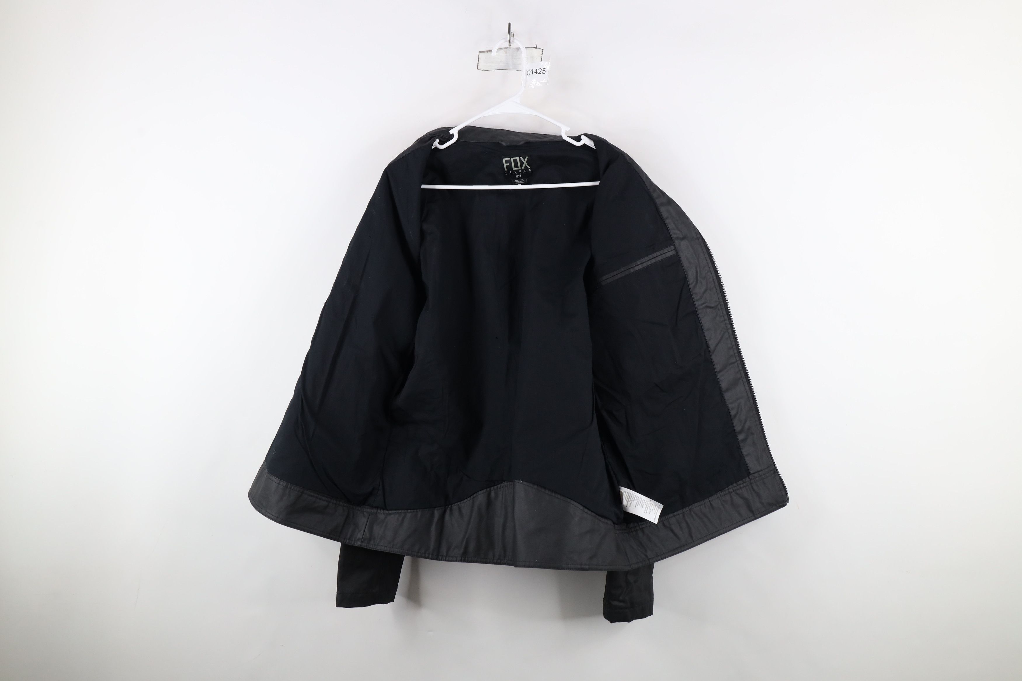 Fox Racing × Vintage Vintage Fox Racing Canvas Cafe Racer Bomber Jacket Black Size US XL / EU 56 / 4 - 8 Thumbnail