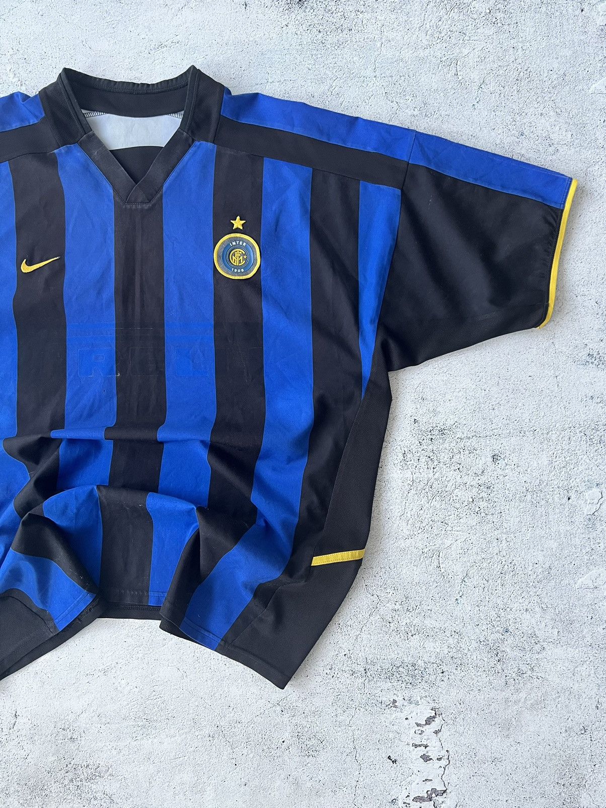 Nike × Vintage 🔵⚫️Nike Inter Milan 2002 2003 Home Jersey Size US XL / EU 56 / 4 - 4 Thumbnail