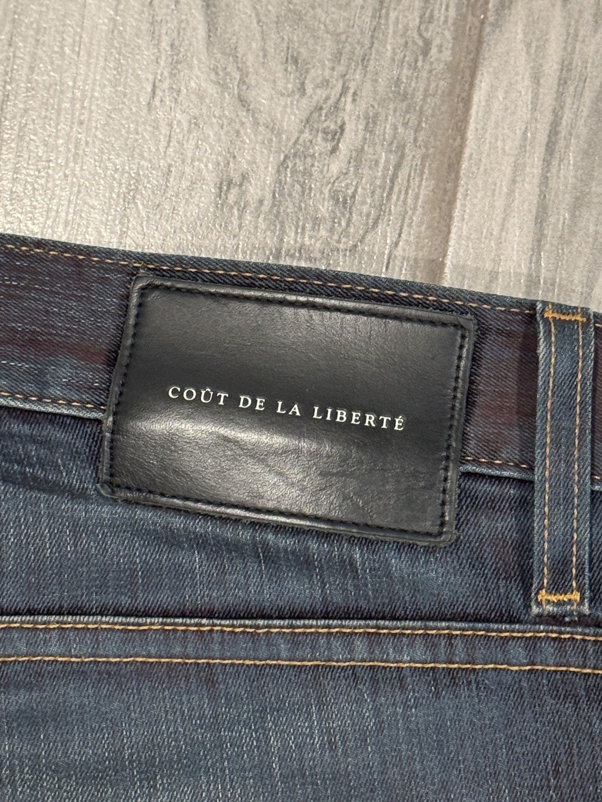 Cout de la Liberte Jimmy Stretch Suede Denim Flare Size US 36 / EU 52 - 4 Thumbnail