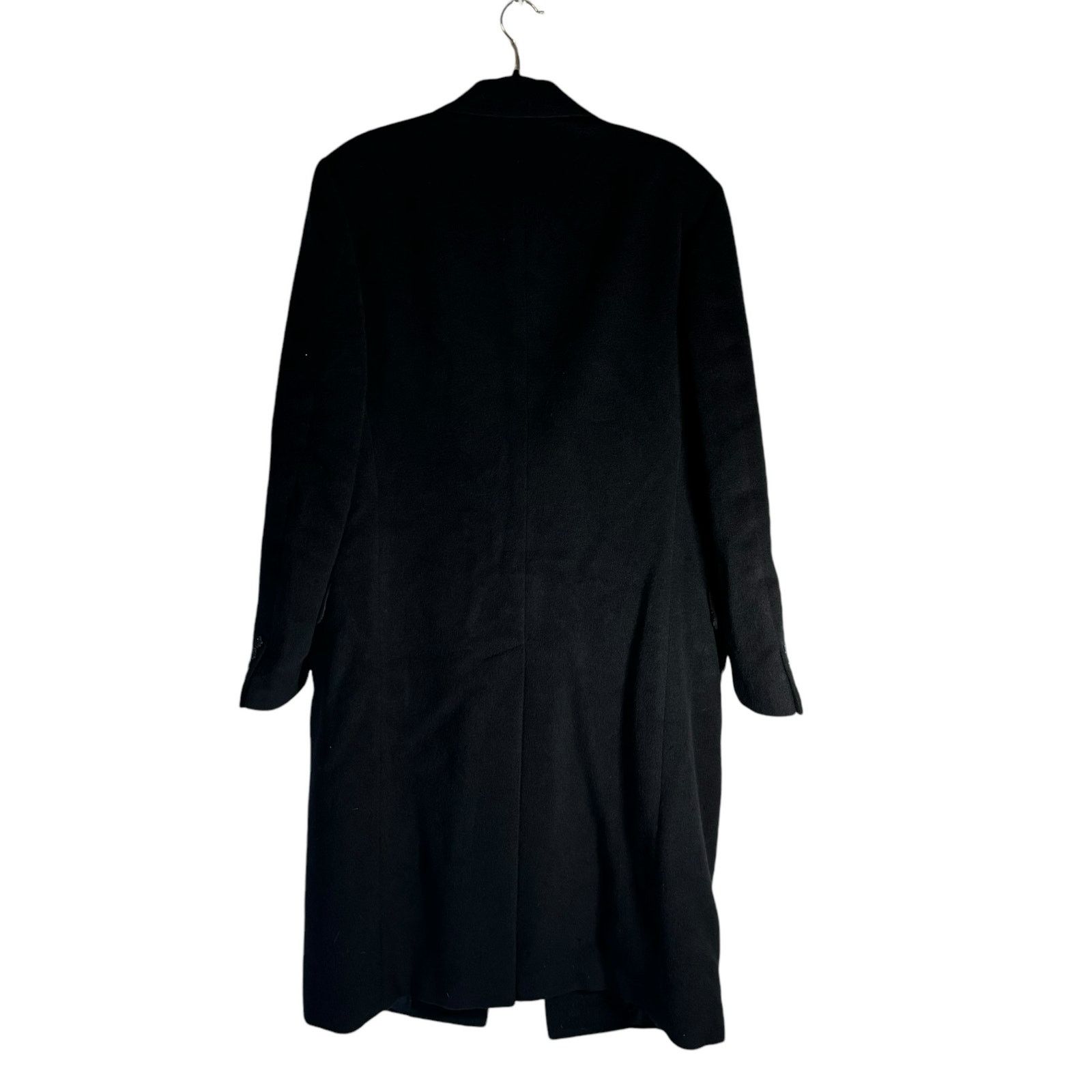 Lanvin LANVIN CLASSIQUE Pure Wool Overcoat 48R Italy Black Coat Size US M / EU 48-50 / 2 - 6 Thumbnail