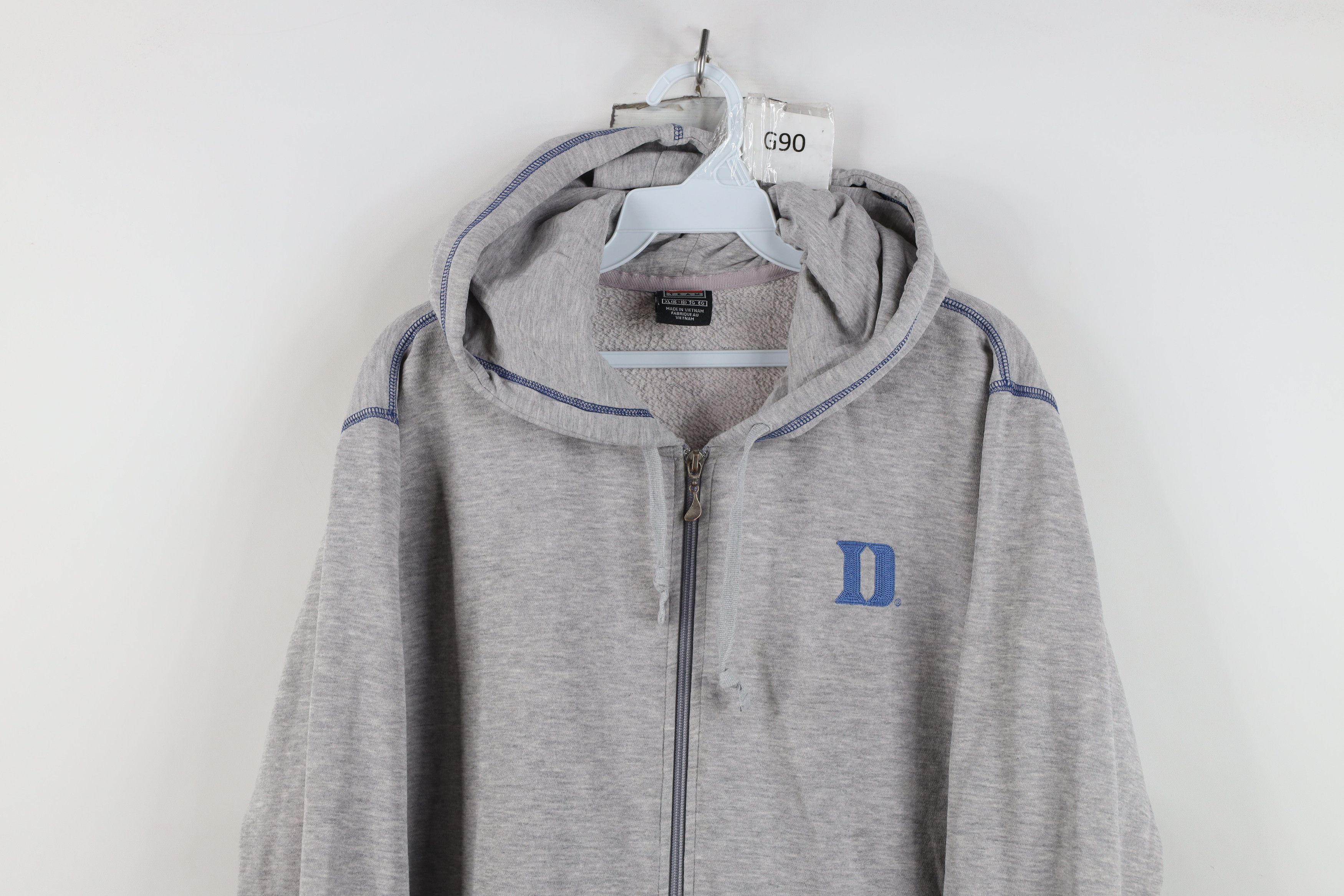 Nike Vintage Nike Scott Swoosh Duke University Full Zip Hoodie Size XL / US 12-14 / IT 48-50 - 2 Thumbnail