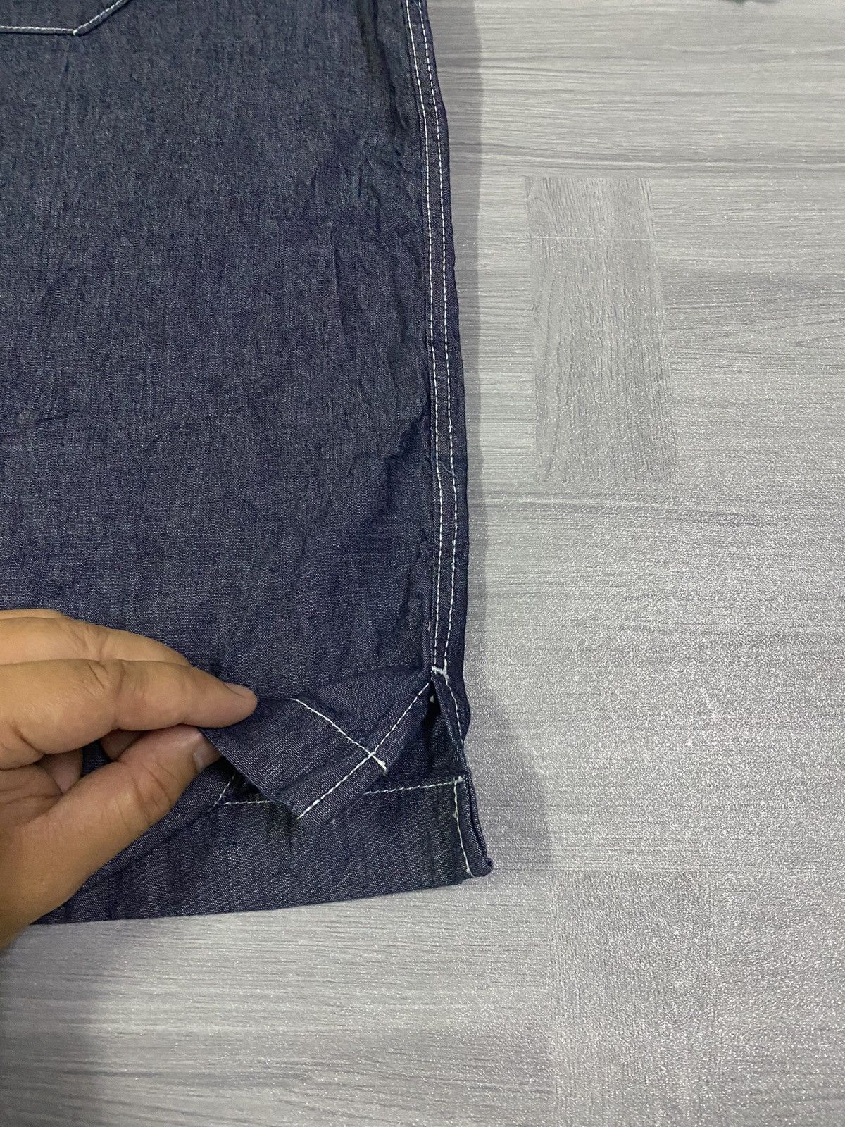 GU GU Denim Oversized Work T-Shirt Size US XL / EU 56 / 4 - 9 Thumbnail