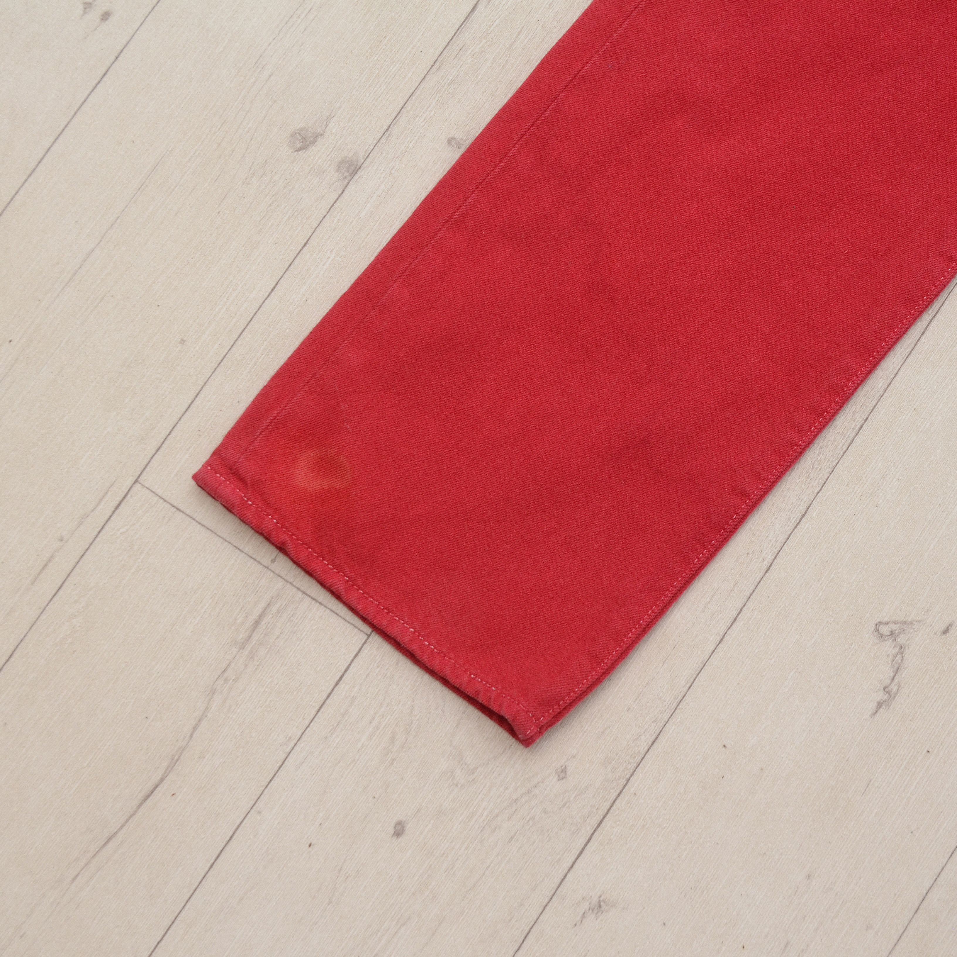 Levi's Vintage Clothing Levi’s Vintage Jeans 501 Men’s Red Distressed 1990’s Rare Size US 38 / EU 54 - 6 Thumbnail