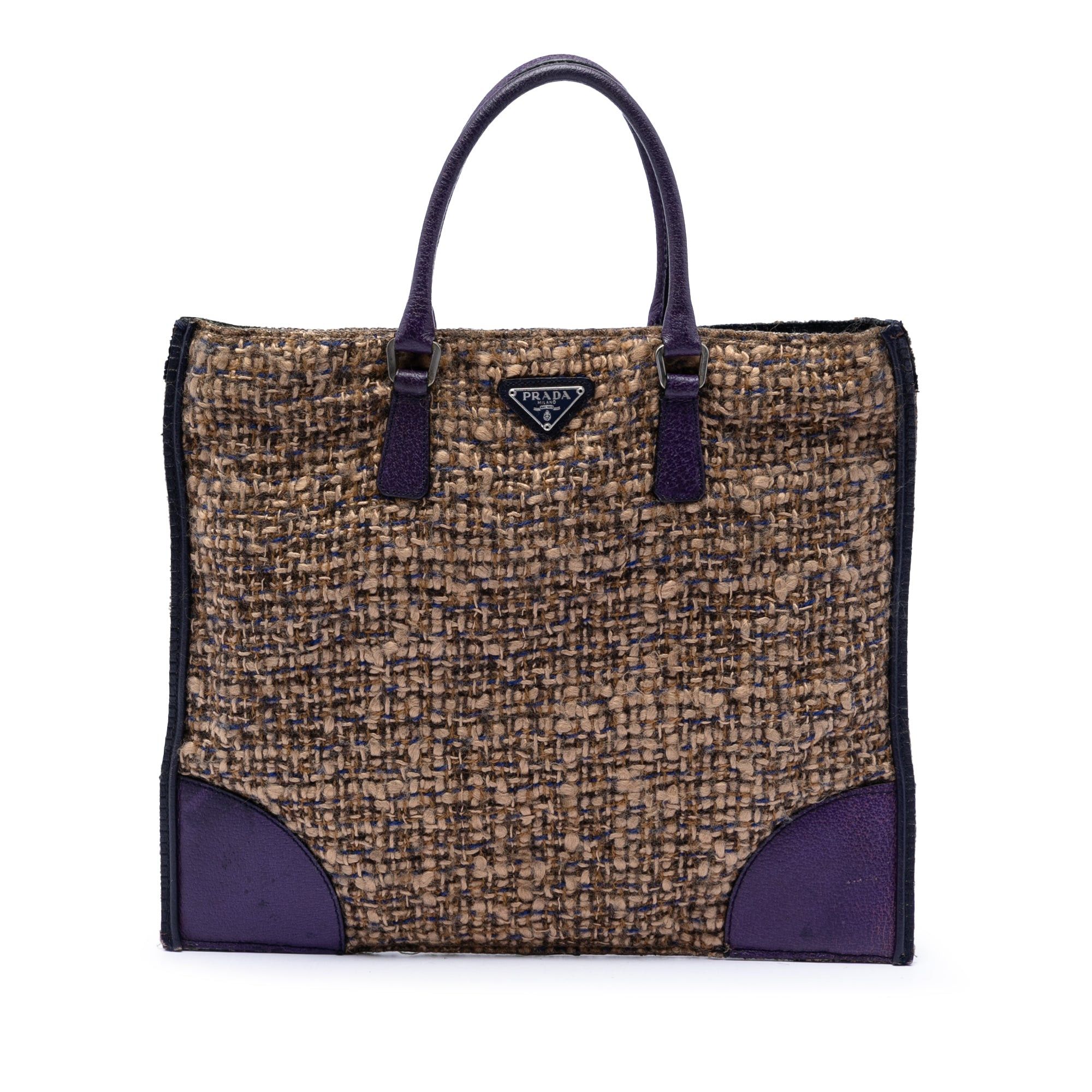 Prada Cinghiale Trimmed Viscose Flat Tote Size ONE SIZE - 1 Thumbnail