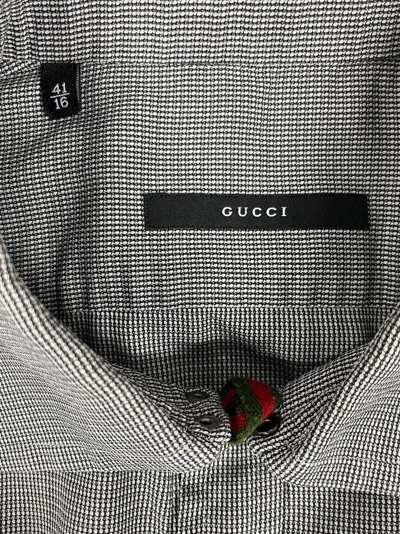 Gucci Gucci Size 41 Thousand Birds Warrior Logo Short-sleeved Sh Size US XS / EU 42 / 0 - 5 Thumbnail