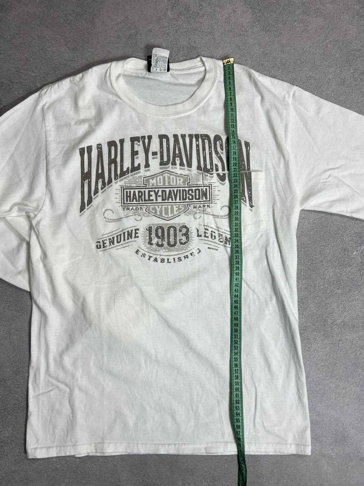 Harley Davidson VTG Harley-Davidson White Archival Clothing Streetwear Japan Size US M / EU 48-50 / 2 - 9 Thumbnail
