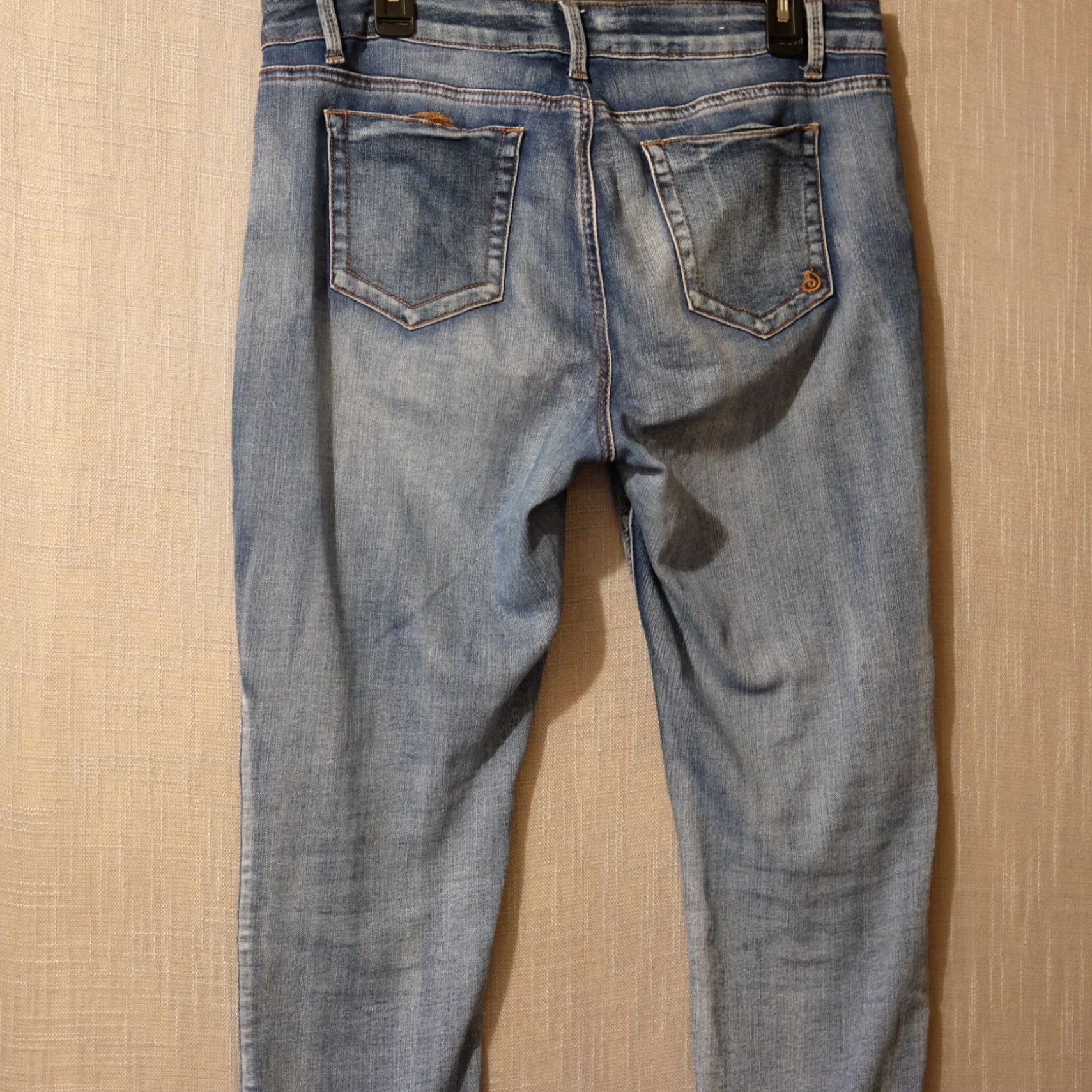 Vintage Indigo Rein Jeans Ankle Mid-Rise Cropped Juniors 15 #A12-12 Blue 5-Pocket Denim Stretch Slim Womens Size 24" / US 00 / IT 34 - 6 Thumbnail