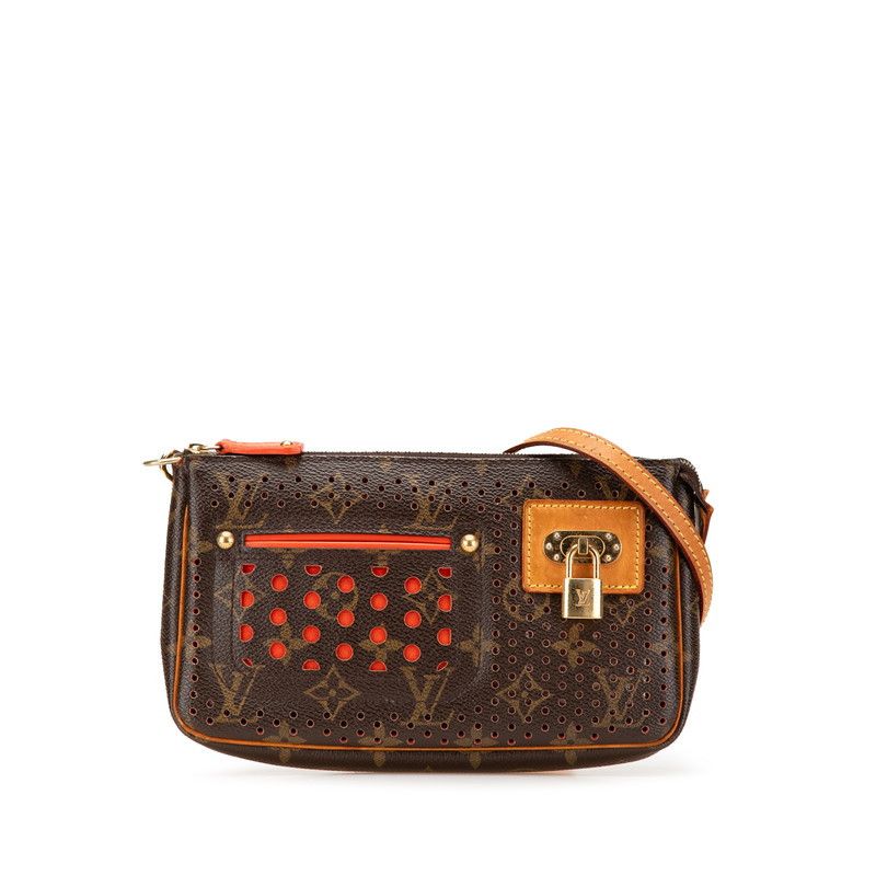 Louis Vuitton Louis Vuitton Monogram Perfo Pochette Accessoires Shoulder Bag M95183 Canvas Handbag M95183 in Brown, Women's