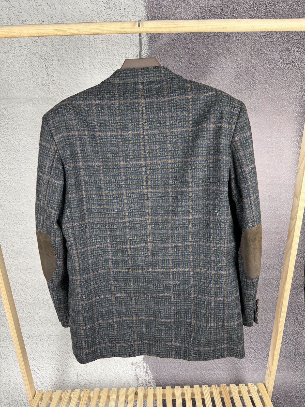 Other Frank Radloff vintage checkered tweed 2 button blazer Size 42R - 15 Thumbnail