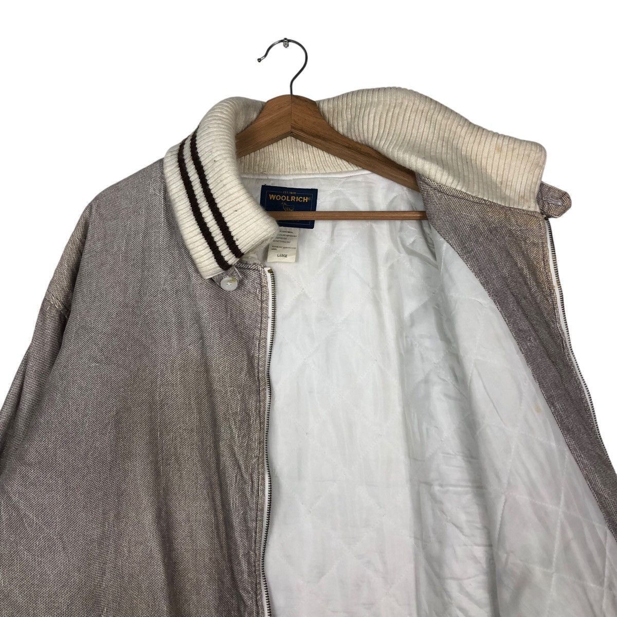 Japanese Brand × Vintage × Woolrich Woolen Mills 📌Vintage Bomber Jacket Biker Zipper Woolrich Size US L / EU 52-54 / 3 - 13 Thumbnail