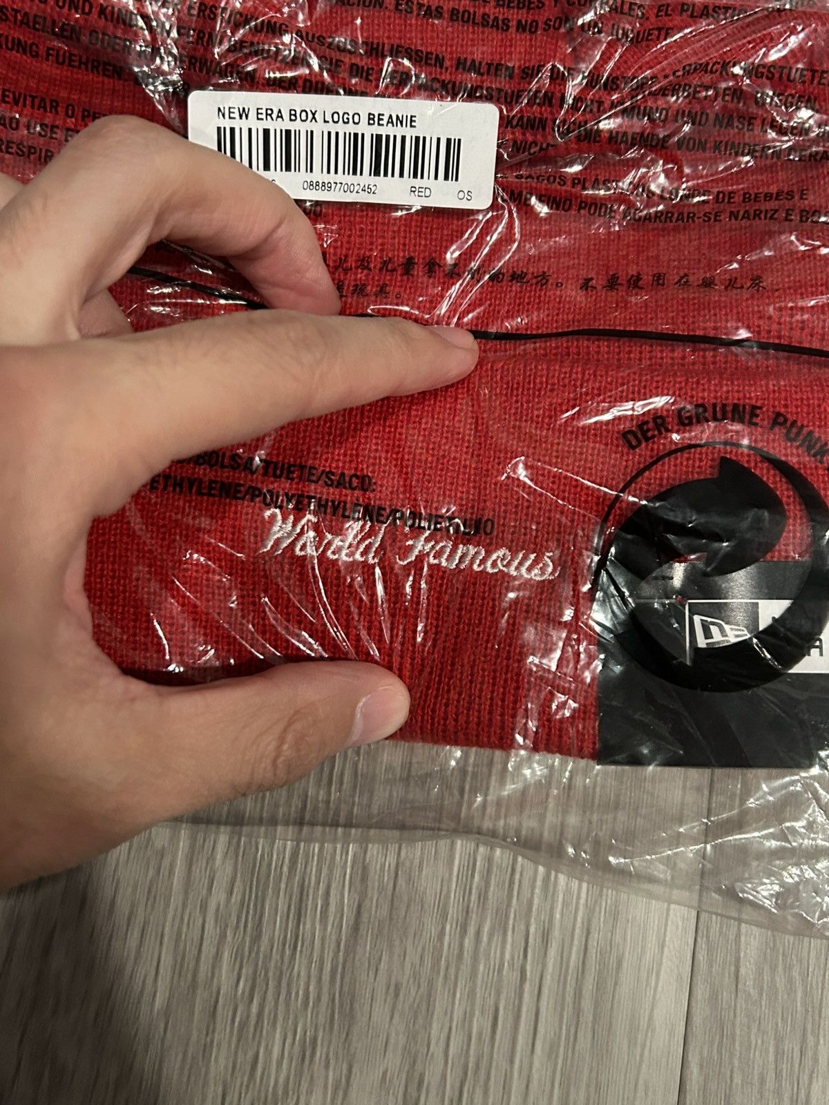 Supreme Supreme New Era Box Logo Red Beanie (FW23) Size ONE SIZE - 6 Thumbnail