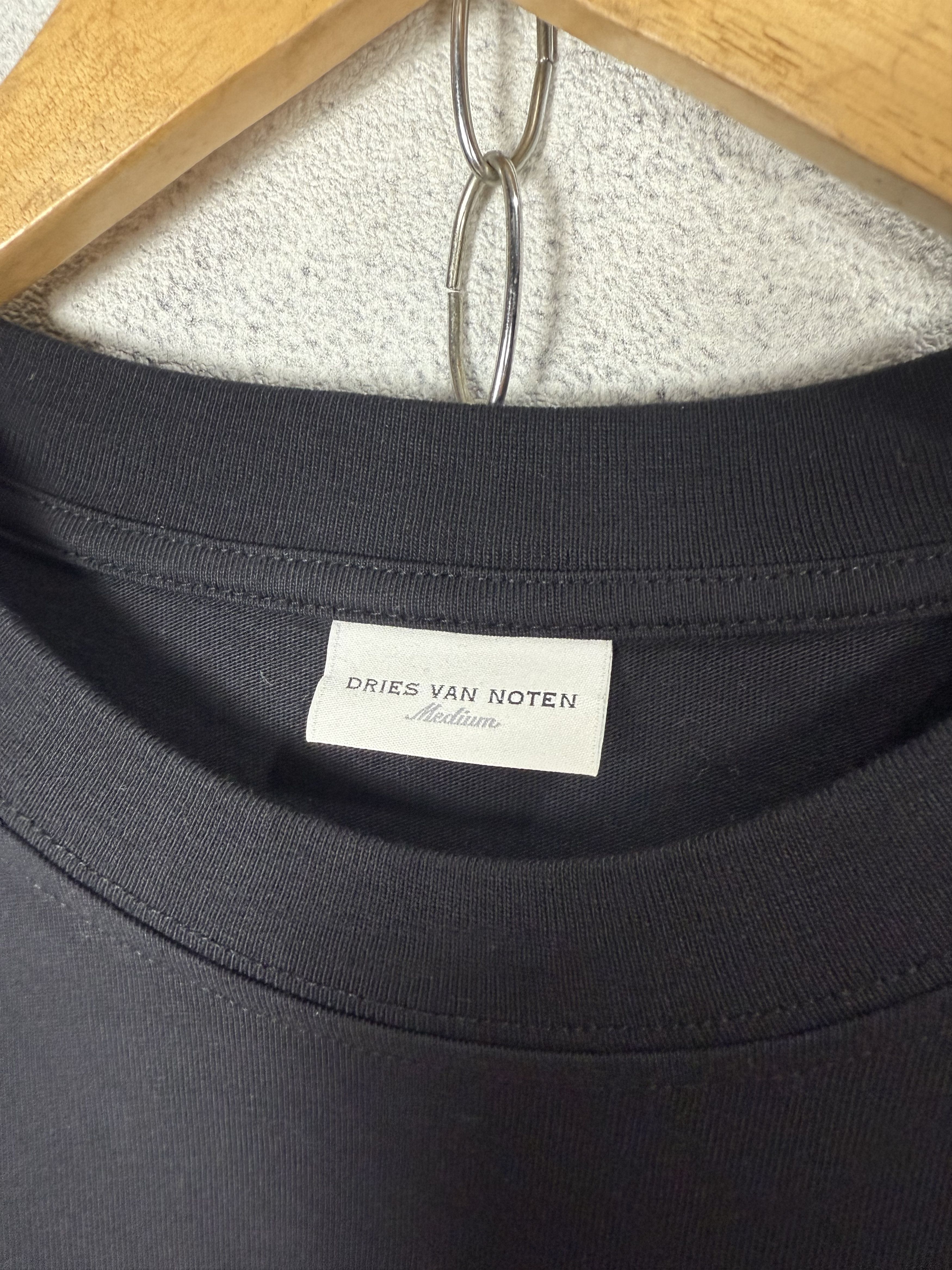 Dries Van Noten Dries Van Noten Black Oversized Tshirt Size US M / EU 48-50 / 2 - 4 Thumbnail