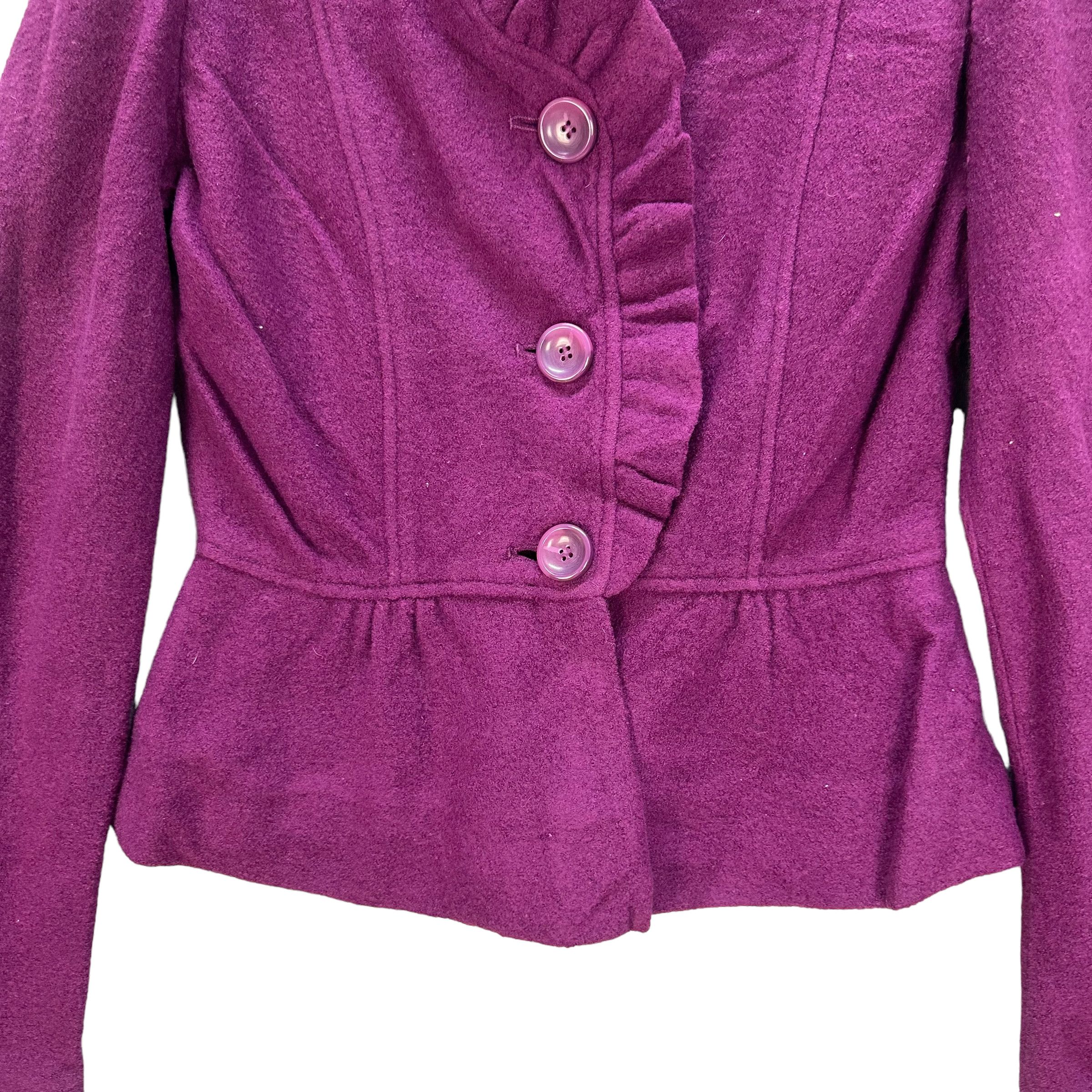 Max Mara MAX MARA WOOL CROP JACKET #8044-198 Size M / US 6-8 / IT 42-44 - 3 Thumbnail